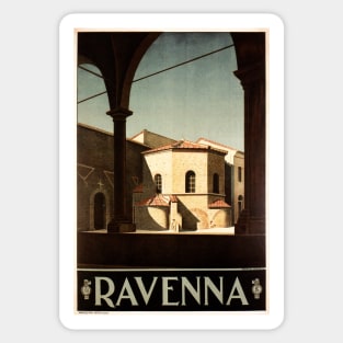 RAVENNA Italy Arien Baptisry Chapel ENIT Travel Advertisement Sticker